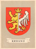 Herb miasta Krosna; WYD. OW. - Warszawa. Nakad 10150. 1954r