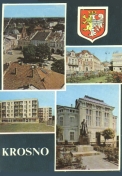 KROSNO - Rynek, Plac Zwycistwa, Os mieszk. przy ul. Staszica, Pomnik ukasiewicza; FOT: P. Krassowski; WYD: KAW 1985