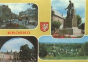 KROSNO - Fragment rdmiecia, Pomnik ukasiewicza, Rynek, Widok oglny; FOT: Z. Gudanowicz; WYD: KAW 1977; NAKAD: 20000
