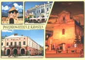 KROSNO - Brama przy Kociele Franciszkanw, Kamienice z podcieniami w Rynku, Koci Kapucynw;FOT: E i B. Brydak; WYD: "Puko"