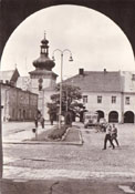 KROSNO - Fragment Rynku; fot. Z.Postpski; BW "RUCH" lata 60-te XXw